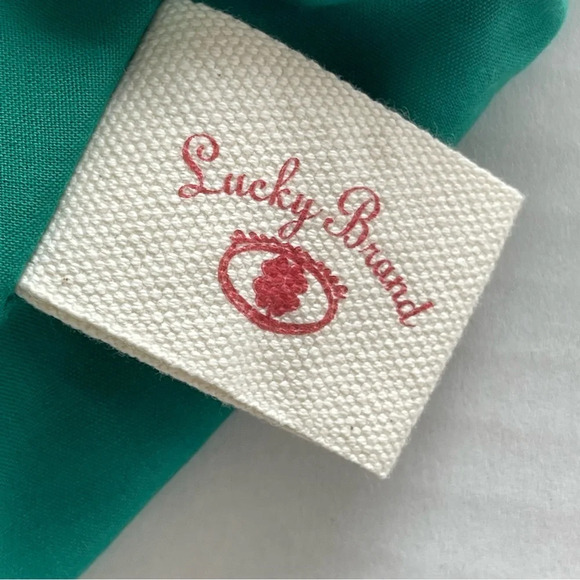 Lucky Brand Large Floral Bird Canvas Hobo Bag Tote Purse Bright Colorful VGUC - Picture 15 of 16